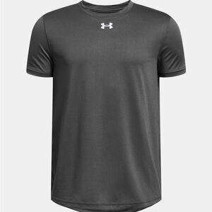 Under Armour Tech Team Boys Black Shirt XL New